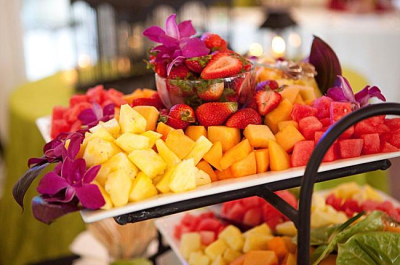 Seasonal fruit platter for sharing aboard SEADUCTION