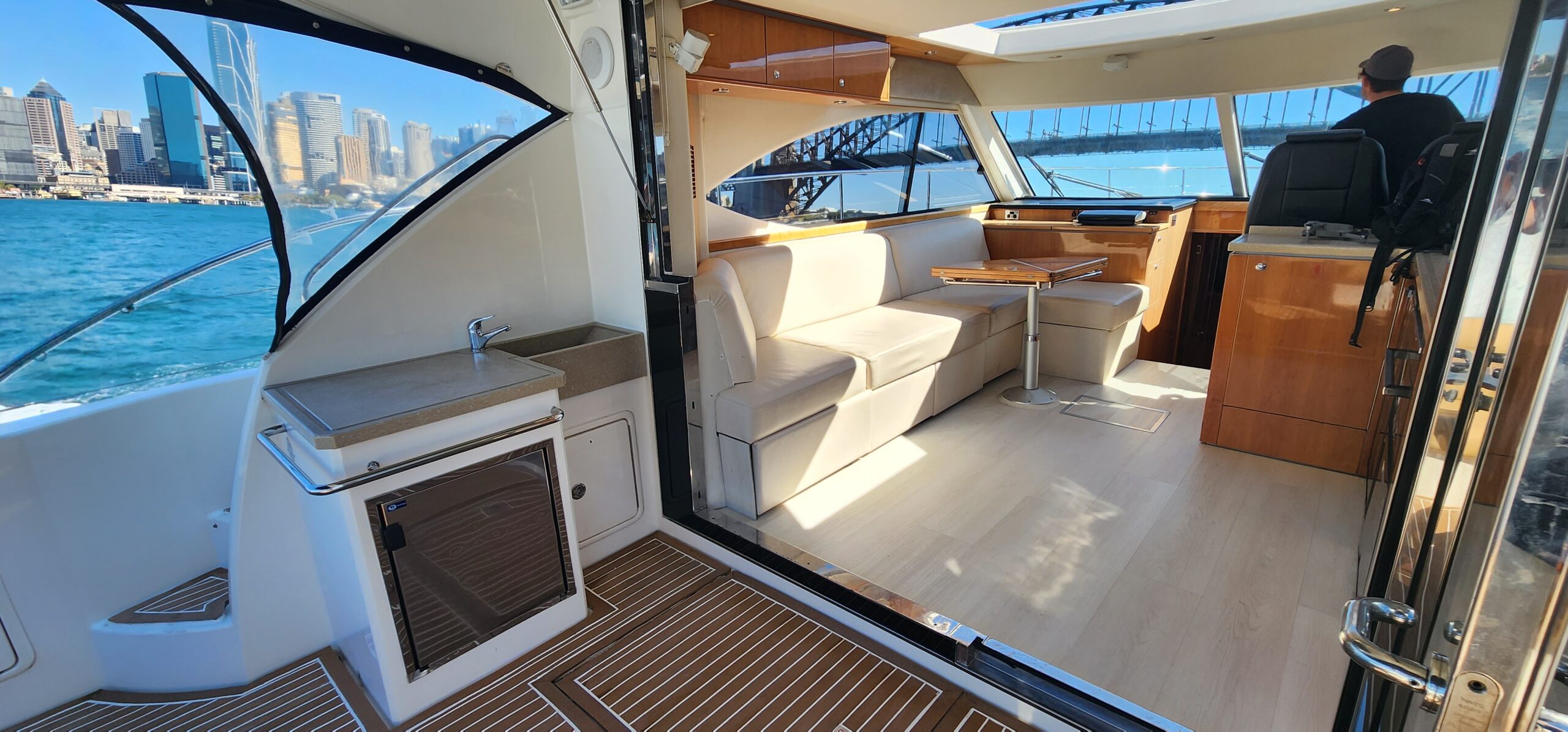 SEADUCTION’s open-plan upper saloon