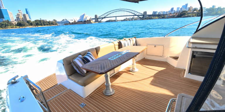 Dining with the harbour all around